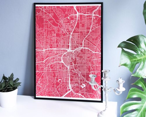 Grafomap - A customized map poster of your favorite place on earth