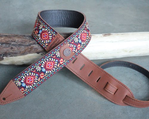 Beautiful Handmade Guitar Straps - These handmade leather guitar straps come in a range of designs add some extra style to your axe