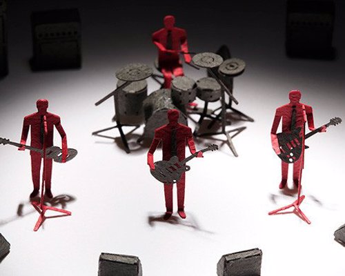 Rock Band Paper Model Set