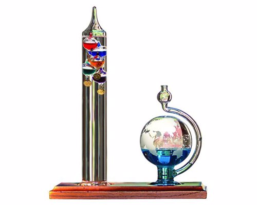 Galileo Thermometer with Goethe Barometer - A fun example of early scientific measurement inspired by Galileo's instruments