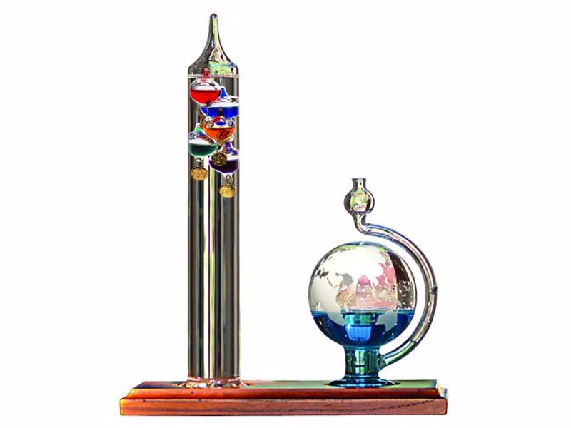 Galileo Thermometer with Goethe Barometer