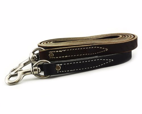 Leerburg Leather Dog Leashes - Incredibly high quality and durable leather leashes for those dogs that tend to destroy anything but the toughest gear