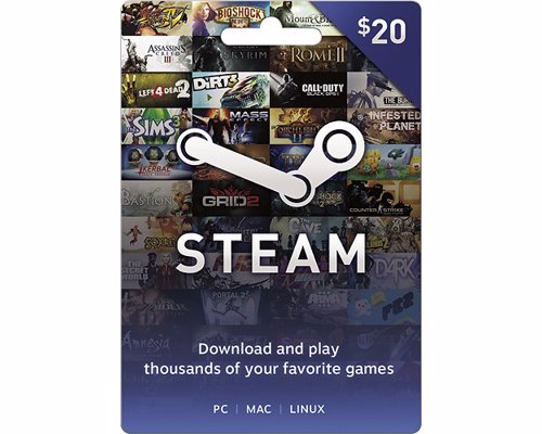 Steam Gift Cards - Giving a game of their choice is a surefire way to please a gamer
