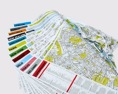 Crumpled City Maps - Waterproof and rip resistant city maps you can simply scrunch up and pop in your pocket