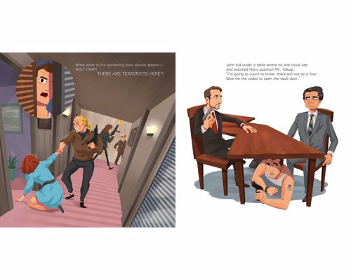A Die Hard Christmas: The Illustrated Holiday Classic - A delightful Christmas storybook for adults based on the action-packed Die Hard movie