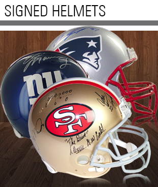 Signed sales football memorabilia