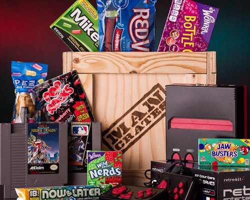 Retro Gamer Crate - The most awesome assortment of retro candy and video games in a single wooden crate