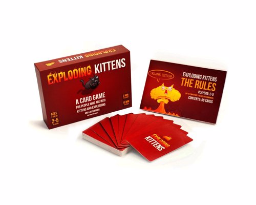 Exploding Kittens - Quick fire card based party game with quirky humor from the the creator of The Oatmeal web cartoon